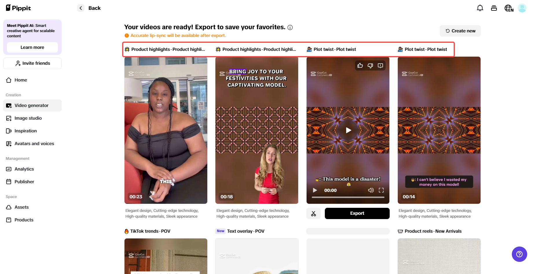 Explore and quickly cut videos
