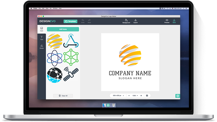 DesignEvo pembuat logo