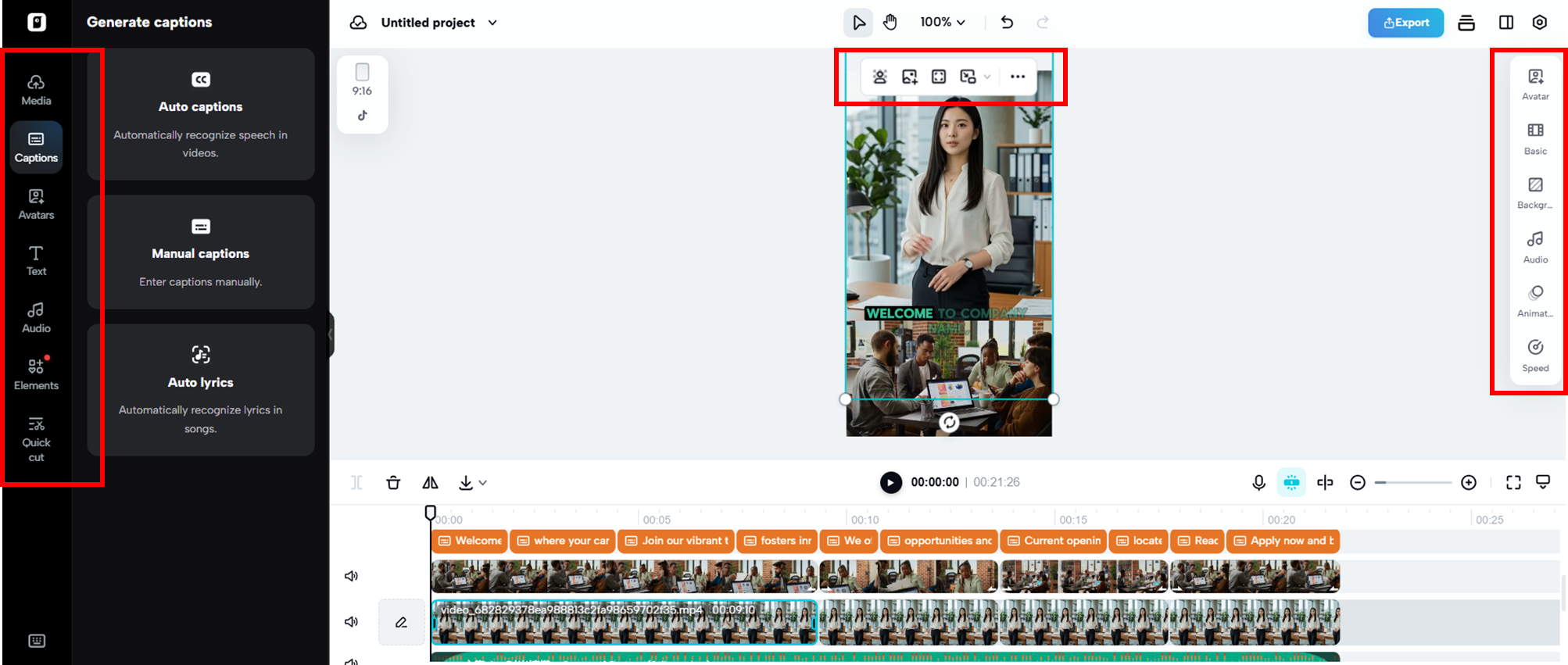 Sesuaikan video Anda
