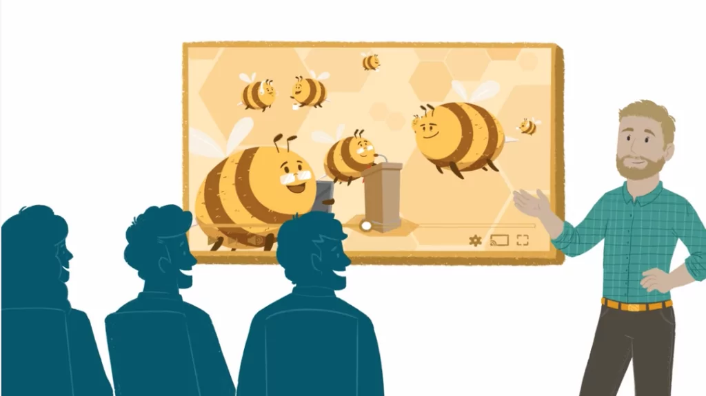 2D explainer videos for internal training