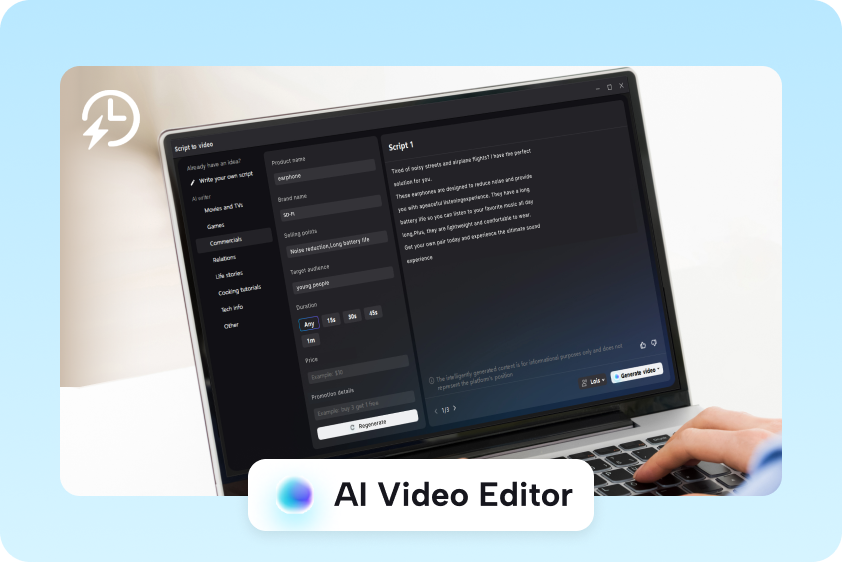  AI video editor for effortless video creation