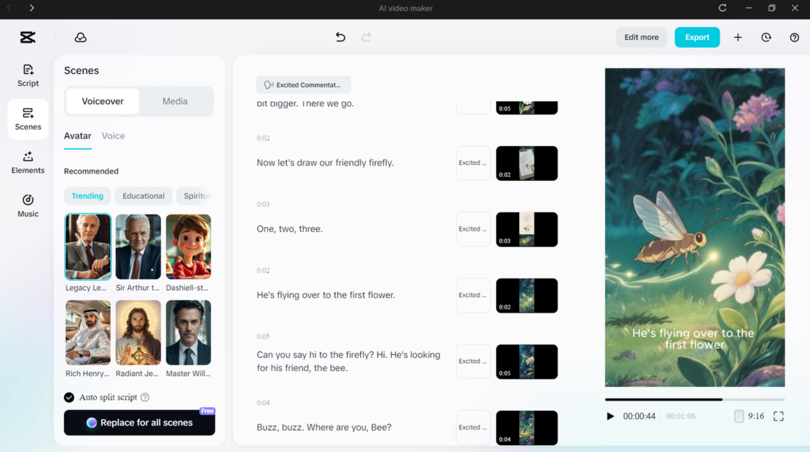 Instant AI video maker in CapCut
