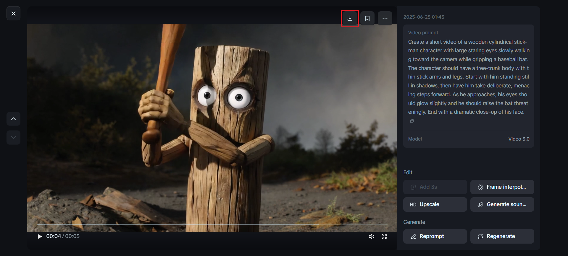 Download your video