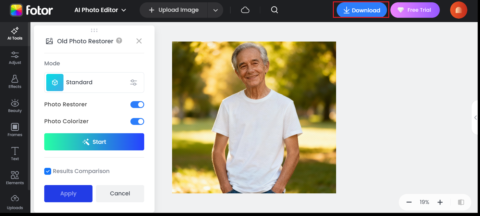 Download your aged portrait