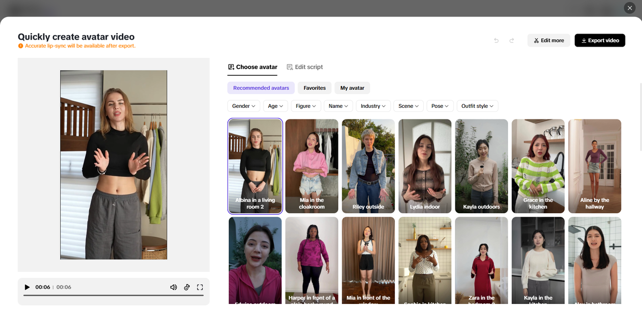 AI-powered brand avatar creator