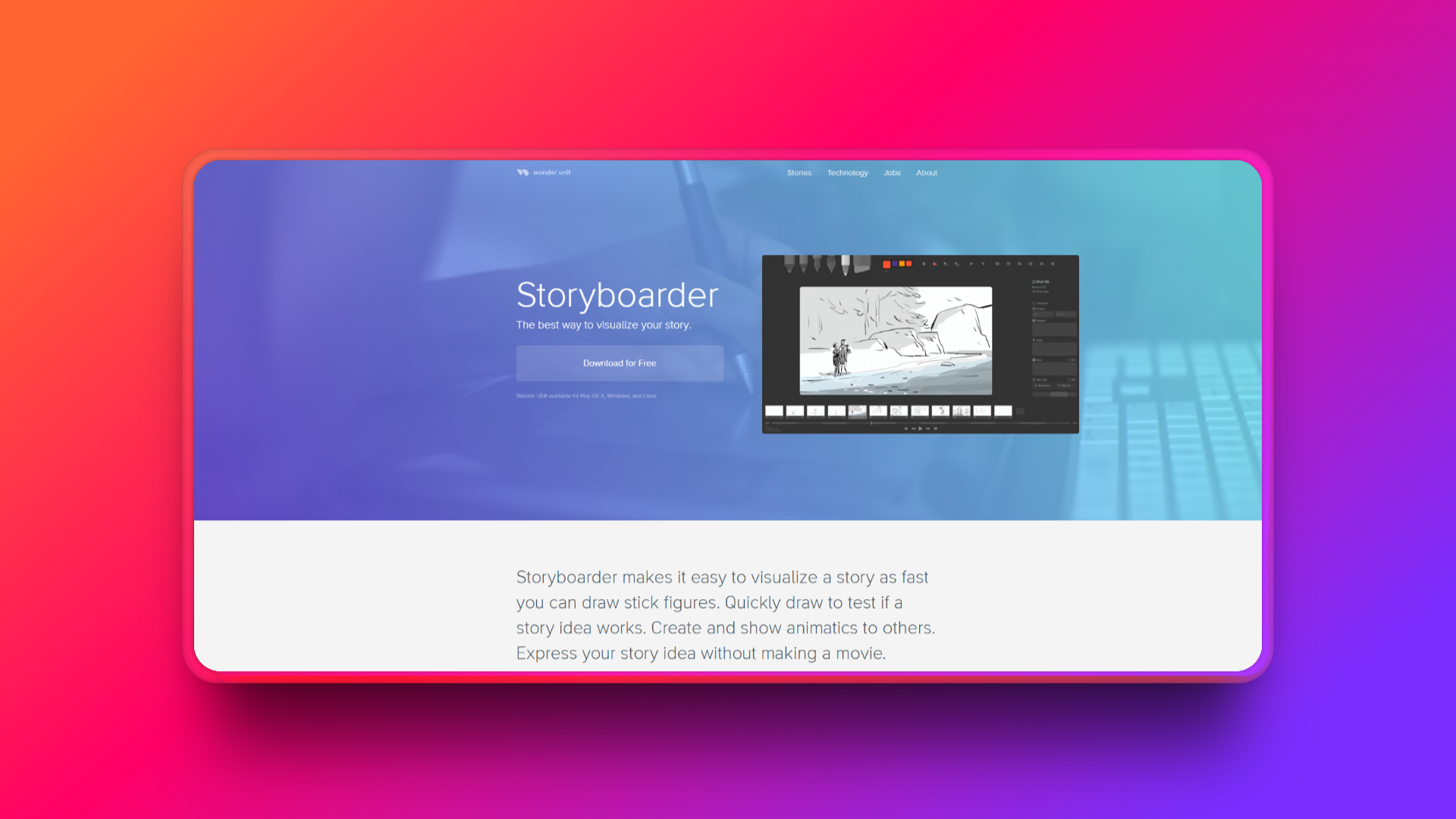 Ο δημιουργός storyboard του Wonder Unit