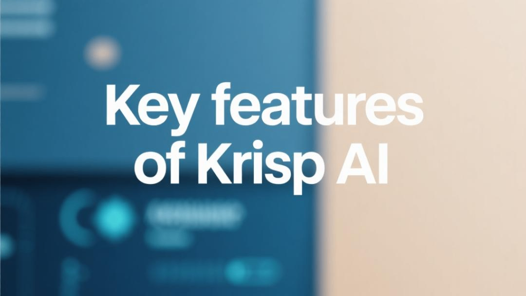 Krisp AI' key features