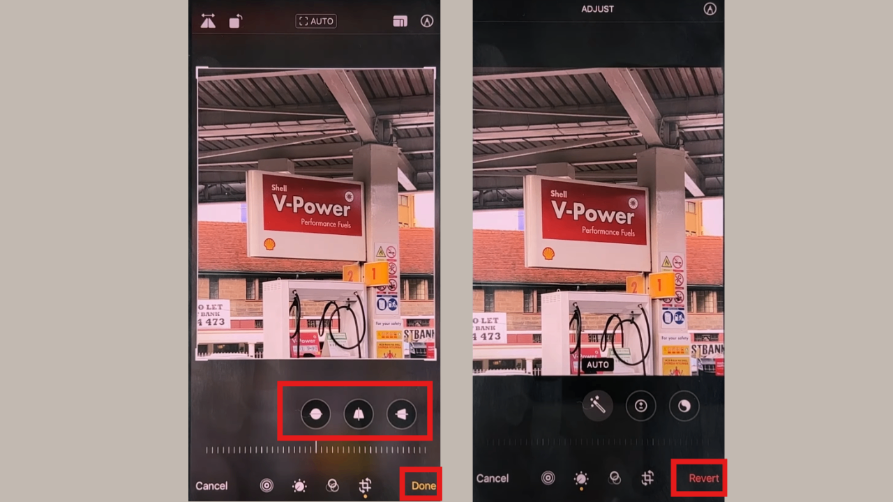Sesuaikan dan simpan foto