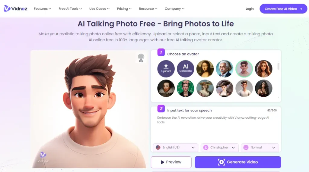 فيدنوز صورة إلى فيديو