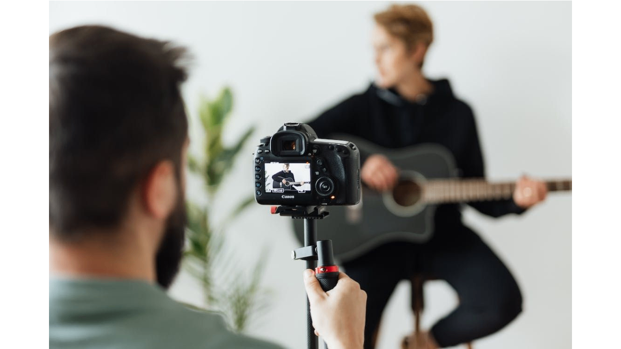 Filming youtube video