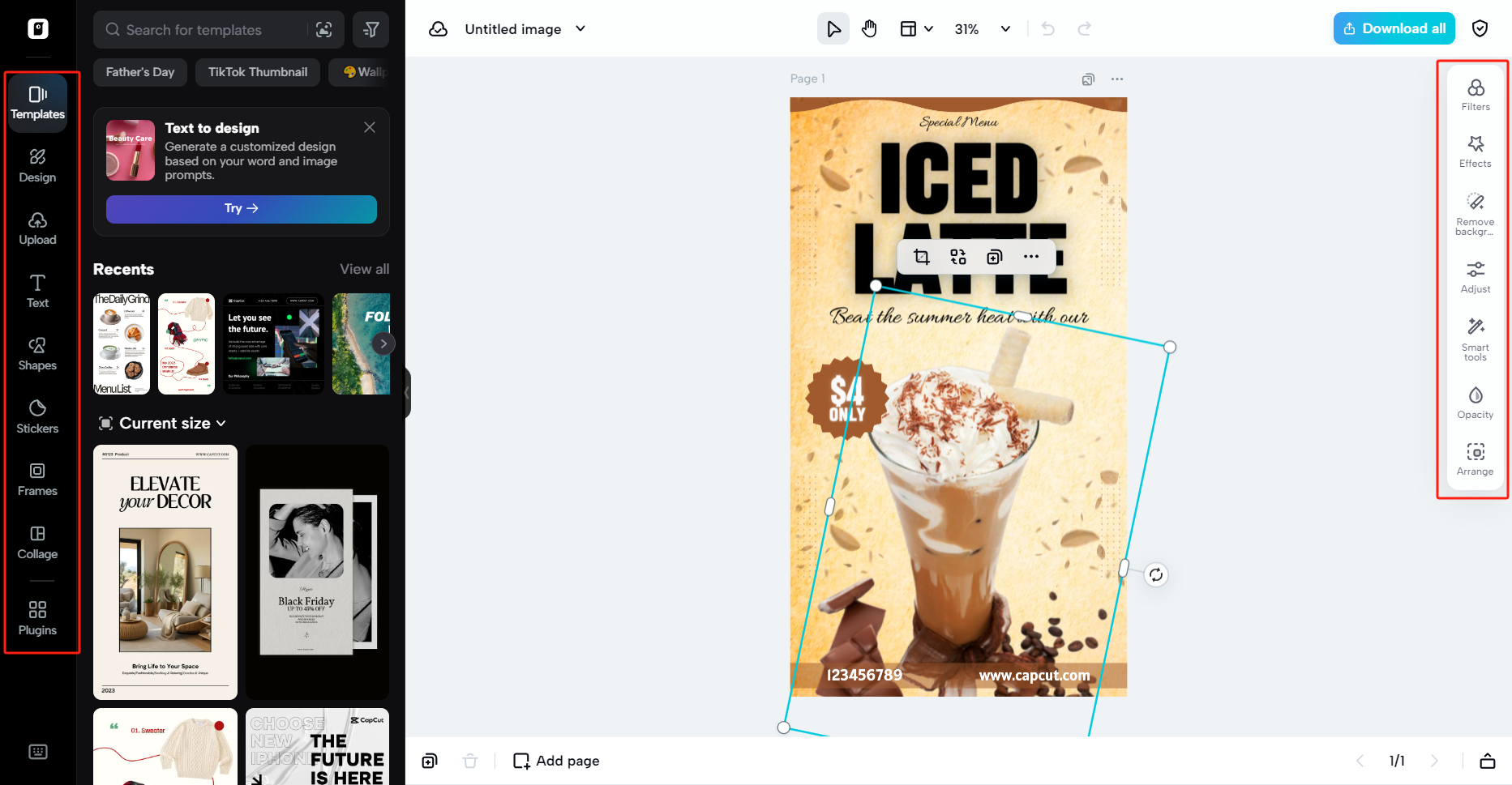 Integrated image editing