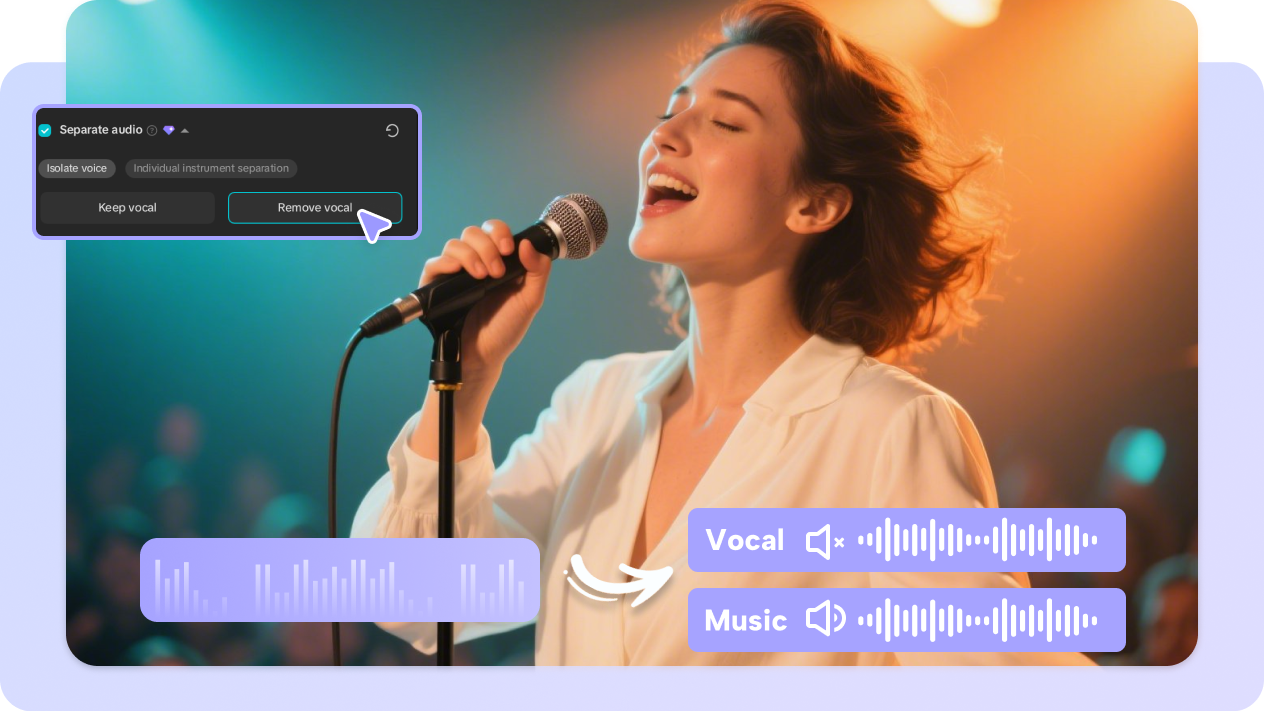 Separar voz de música al instante