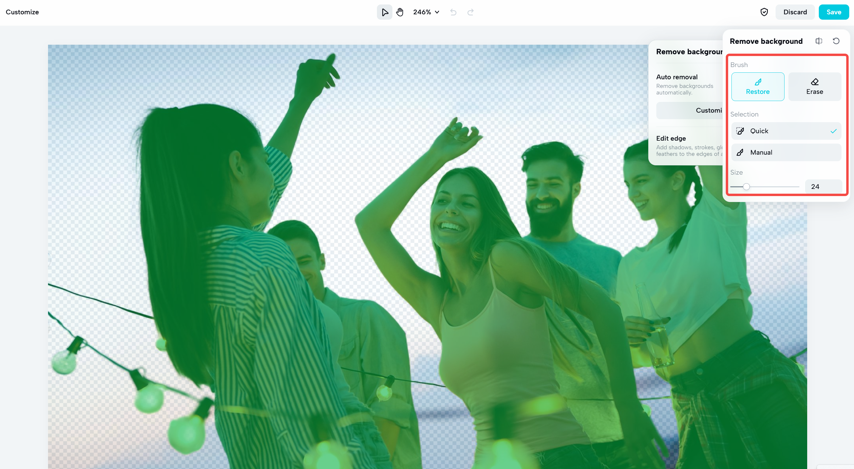 Nettoyer et améliorer une image avec CapCut Web