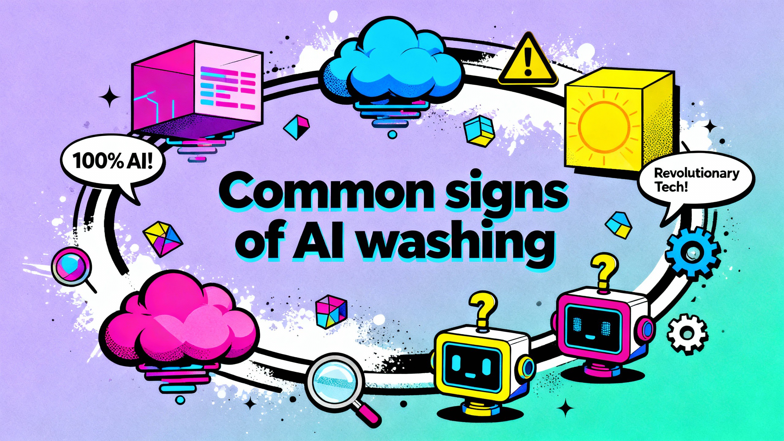 Explore the common signs of AI washing