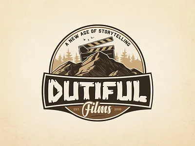 Branding logo design with bold typography