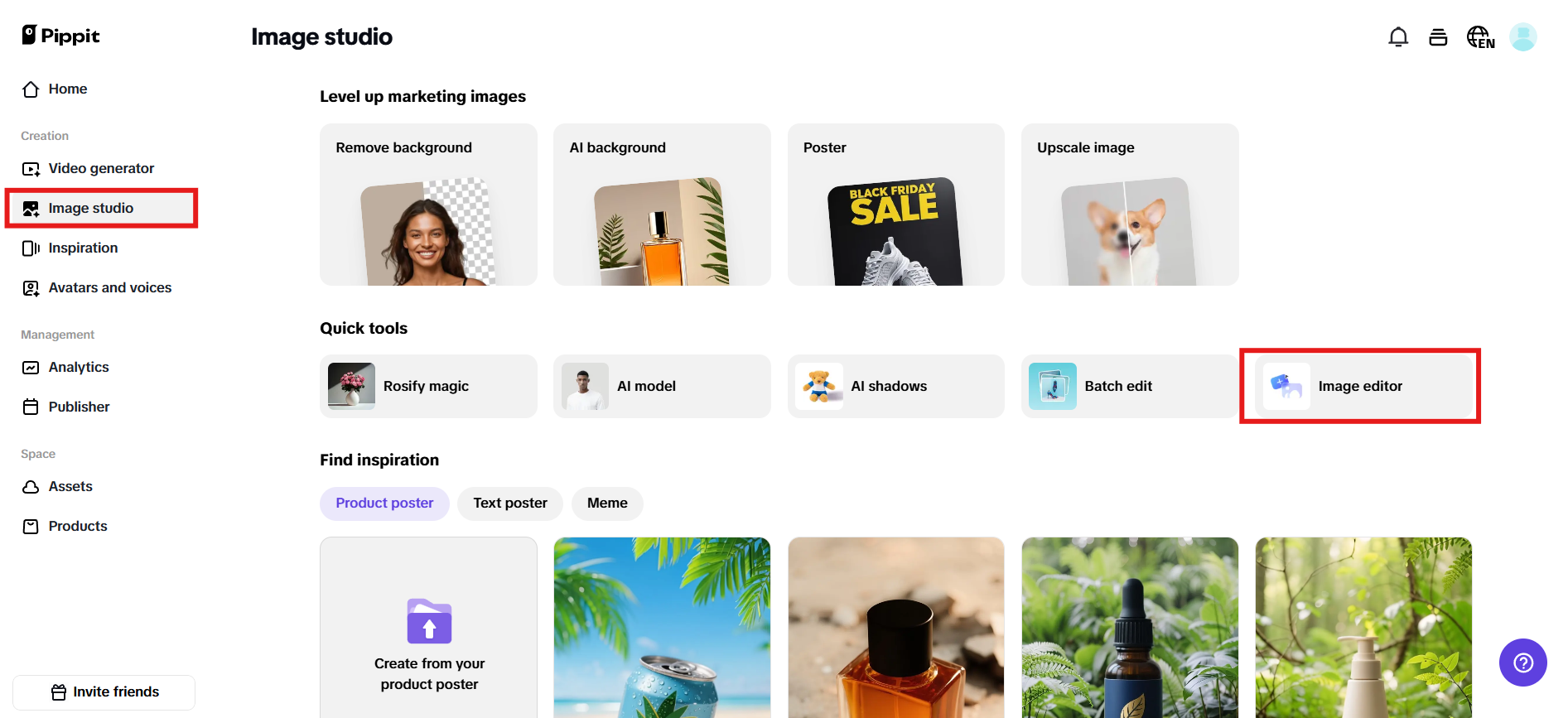 Choose Image editor