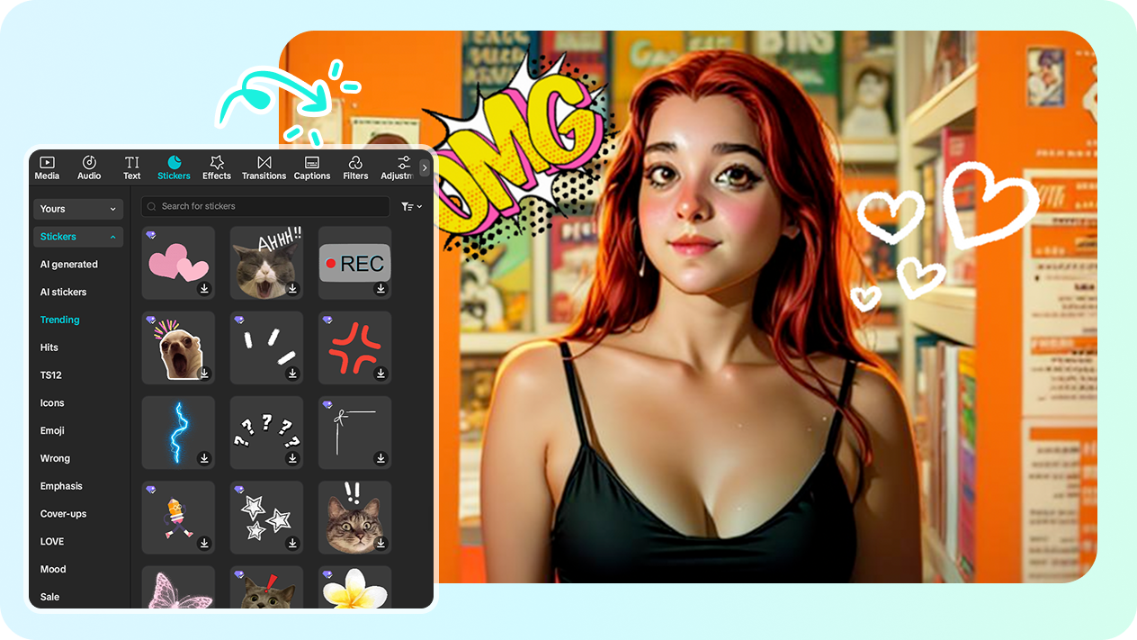 Customize your cartoon image after generation