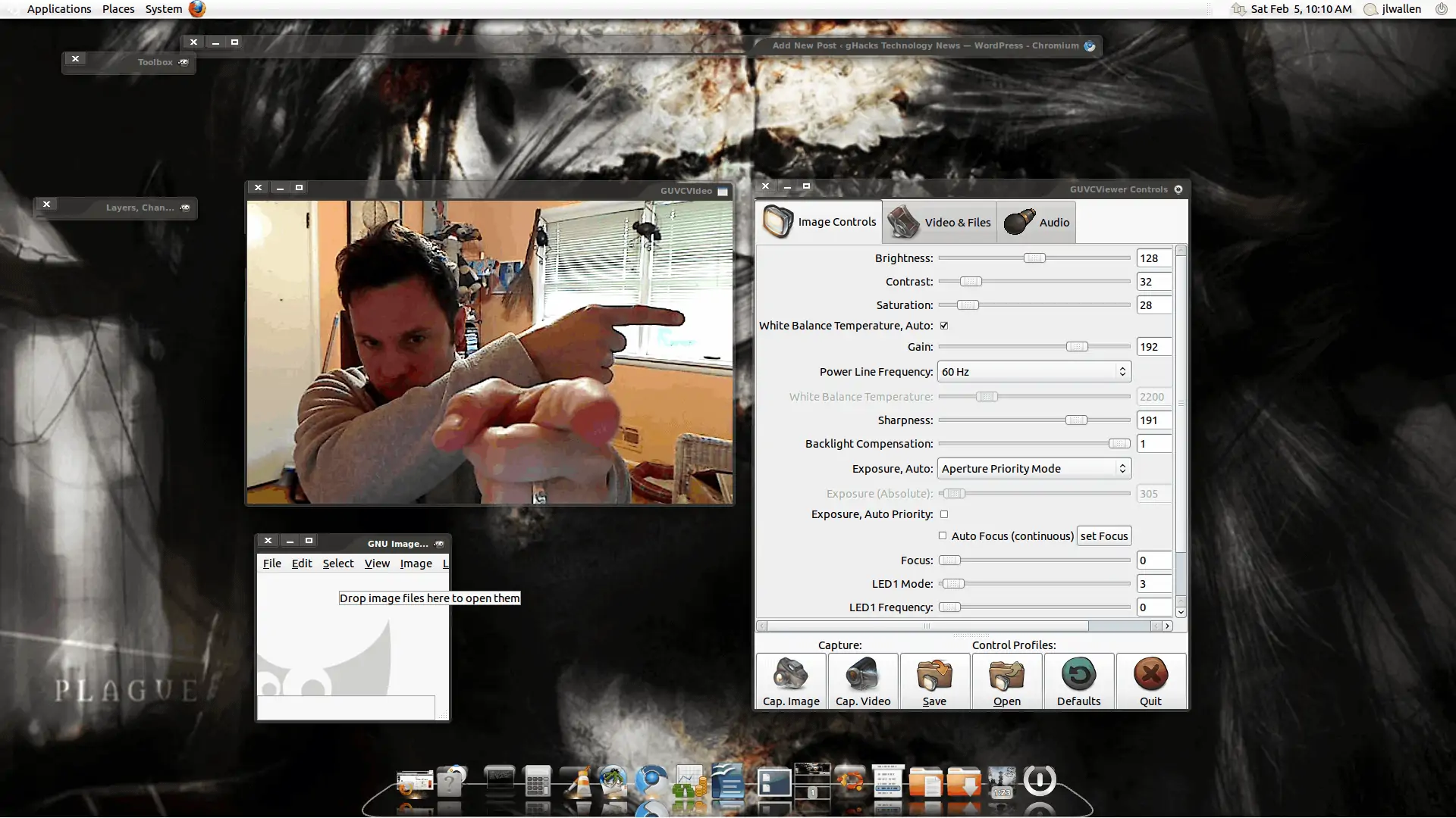Guvcview - Best screen recorder with facecam