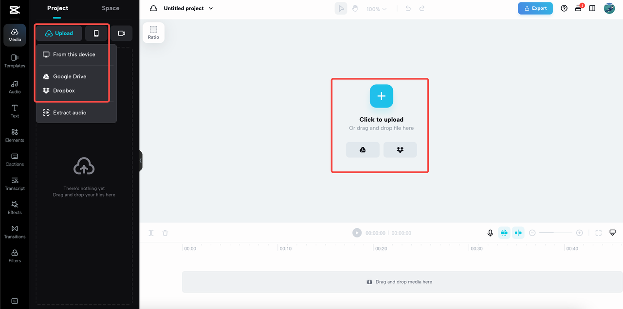 Upload video