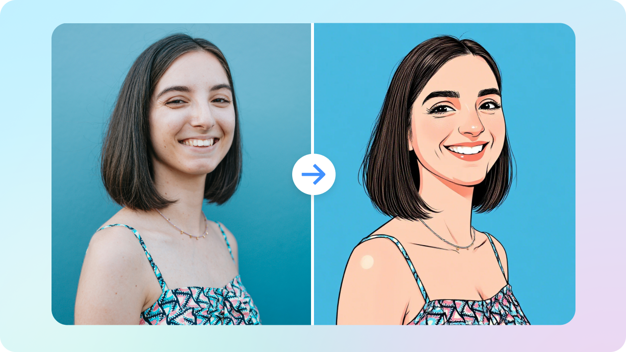 caricature IA à partir d'une photo