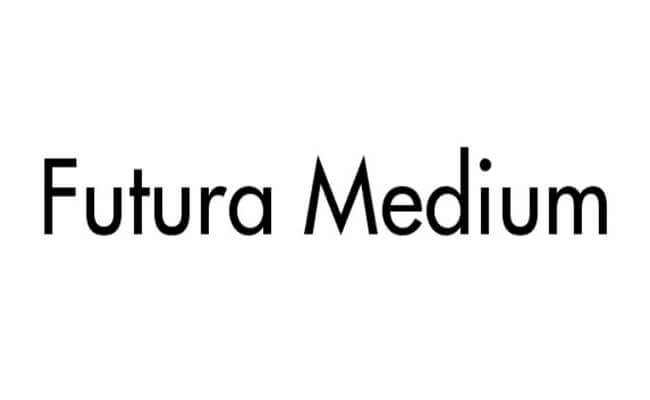 Futura Medium font style