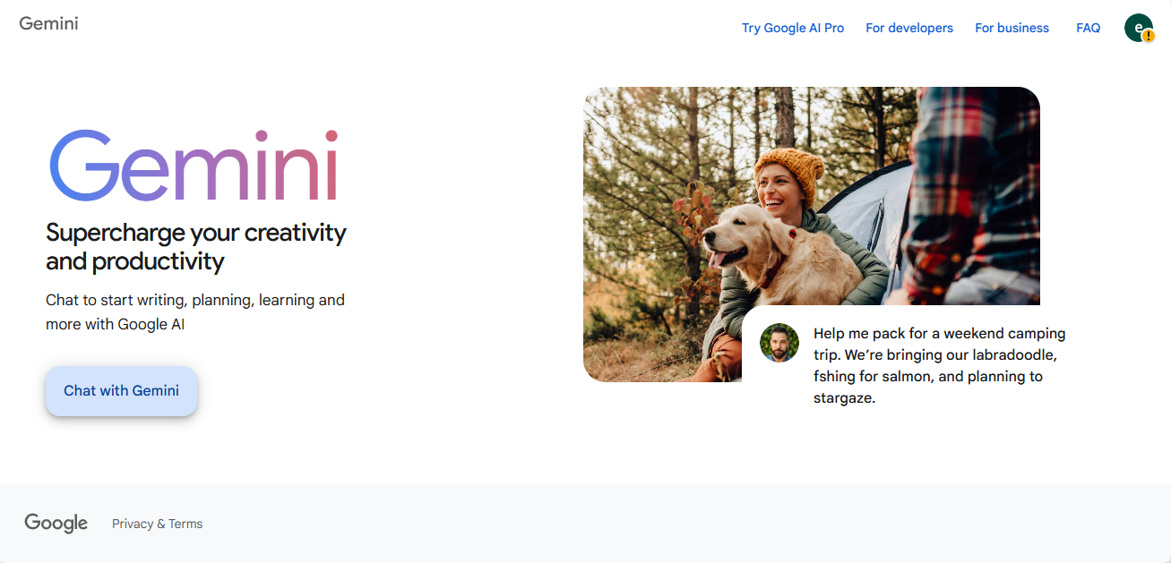 Google Gemini for content creation