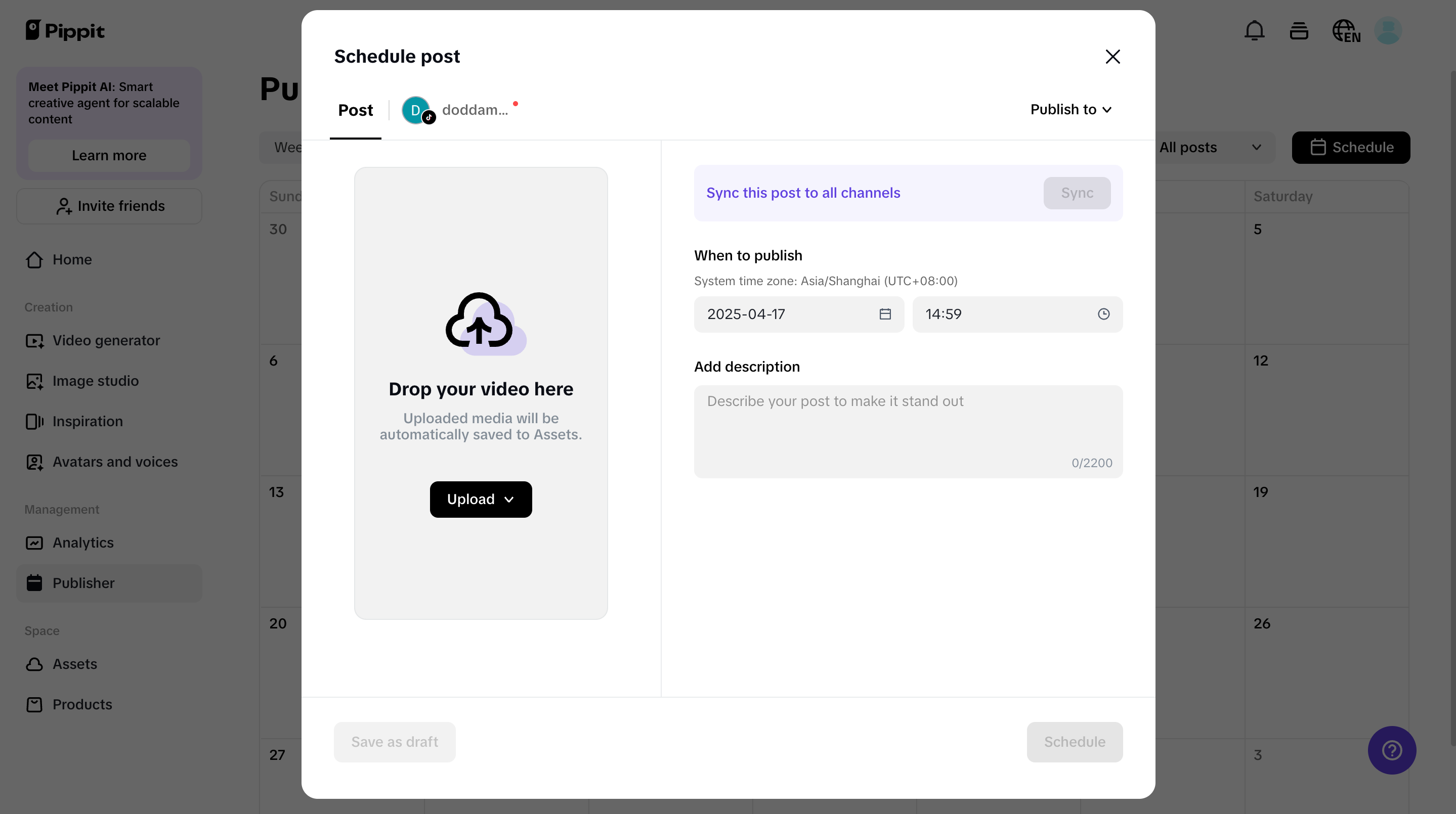 One-click social sharing