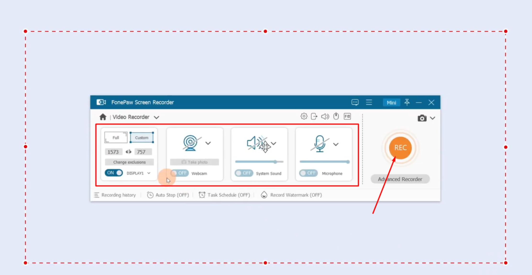 Personaliza la configuración en FonePaw Recorder