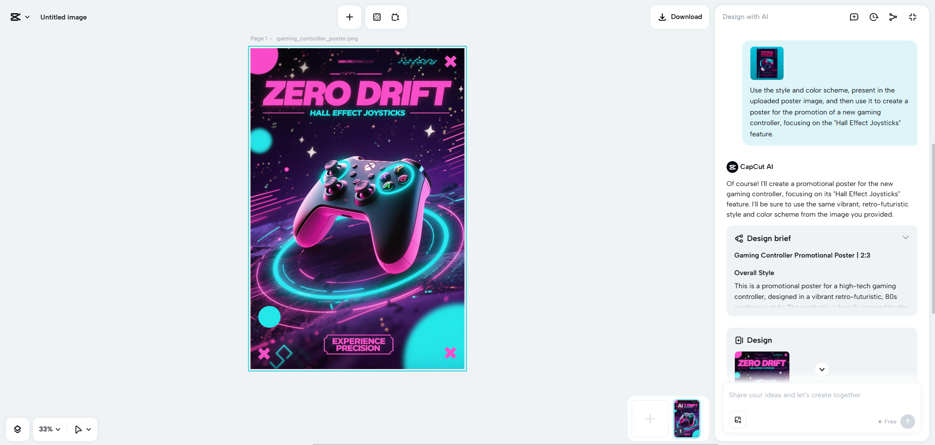 Re-create posters seamlessly