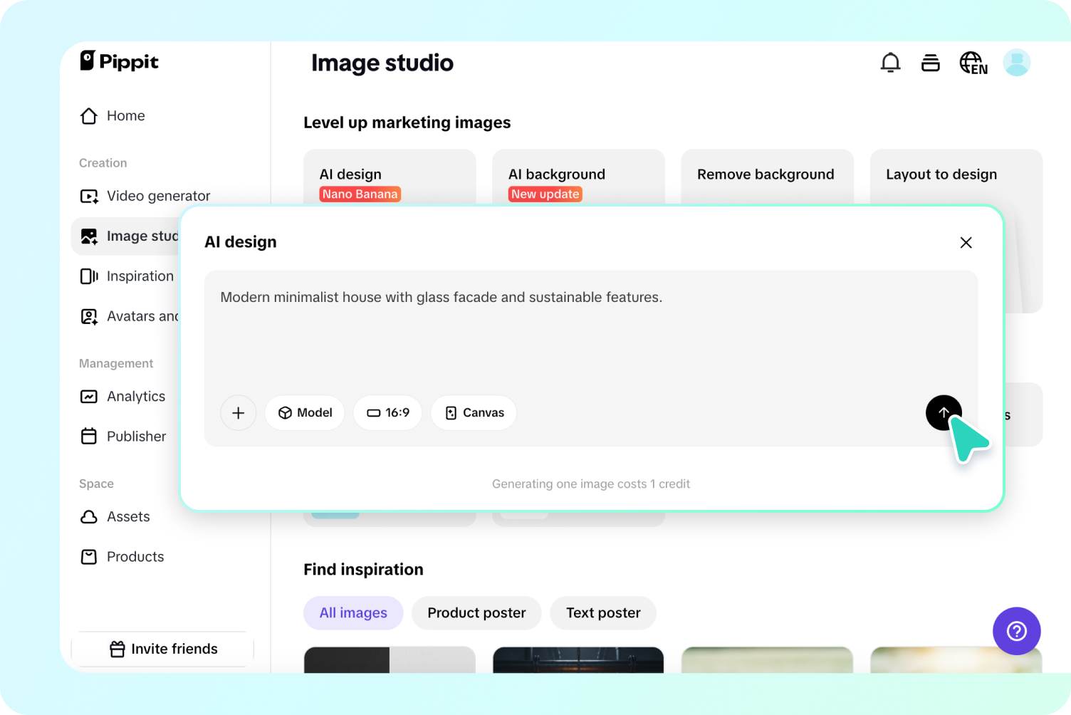 Enter prompt or upload reference