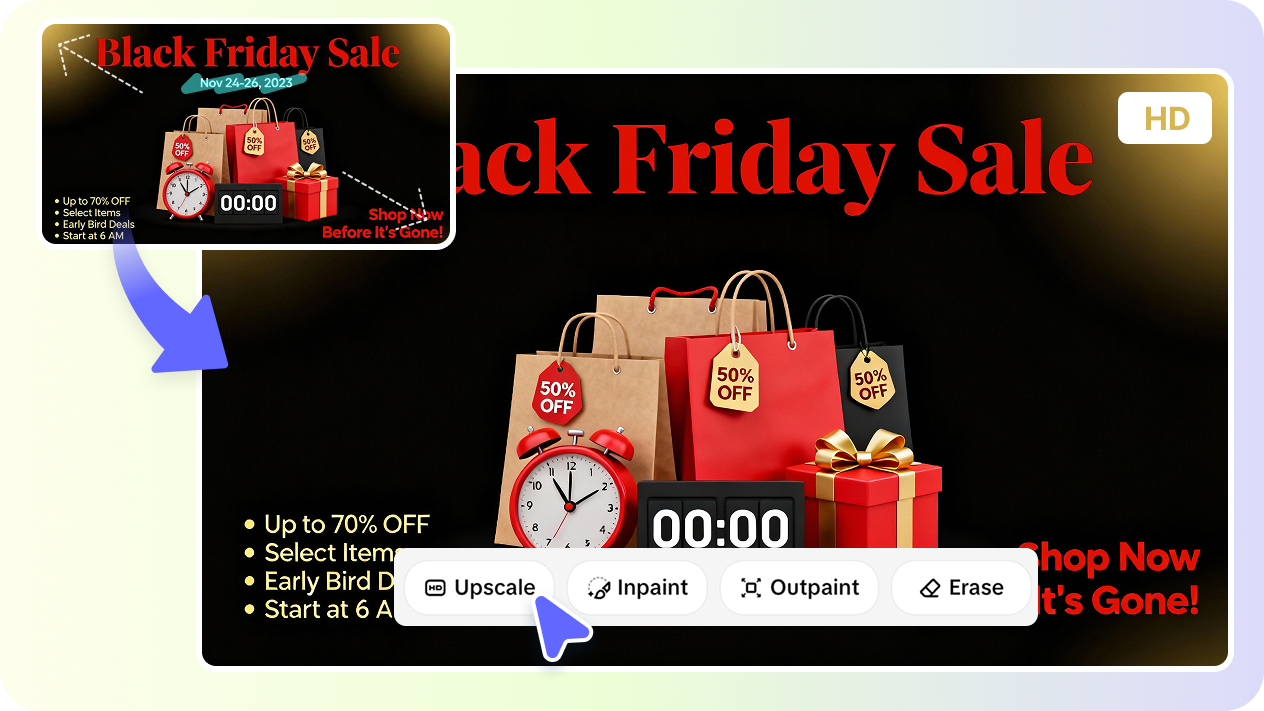 Editing Black Friday flyers