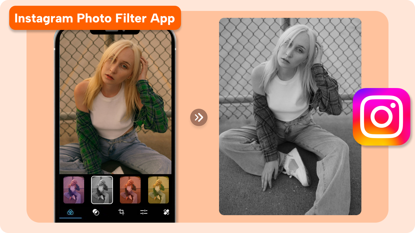 Aplicación de filtros de fotos para Instagram