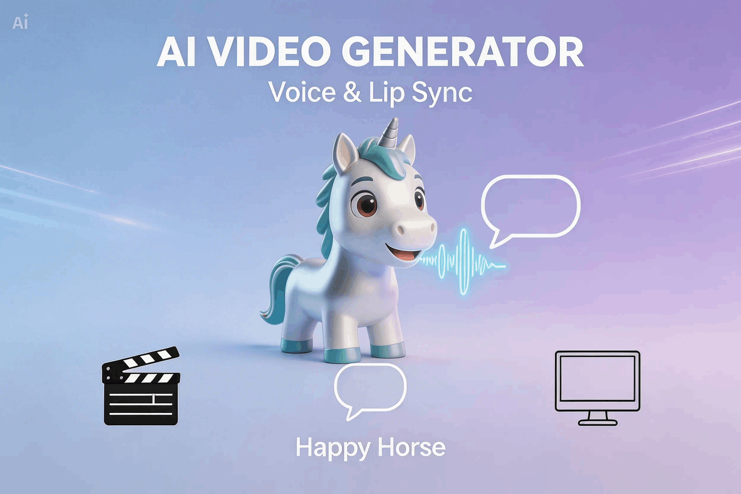 Happy Horse AI Voice and lip sync video generation