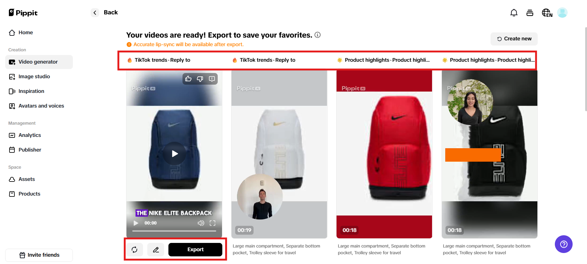 various theme-based templates