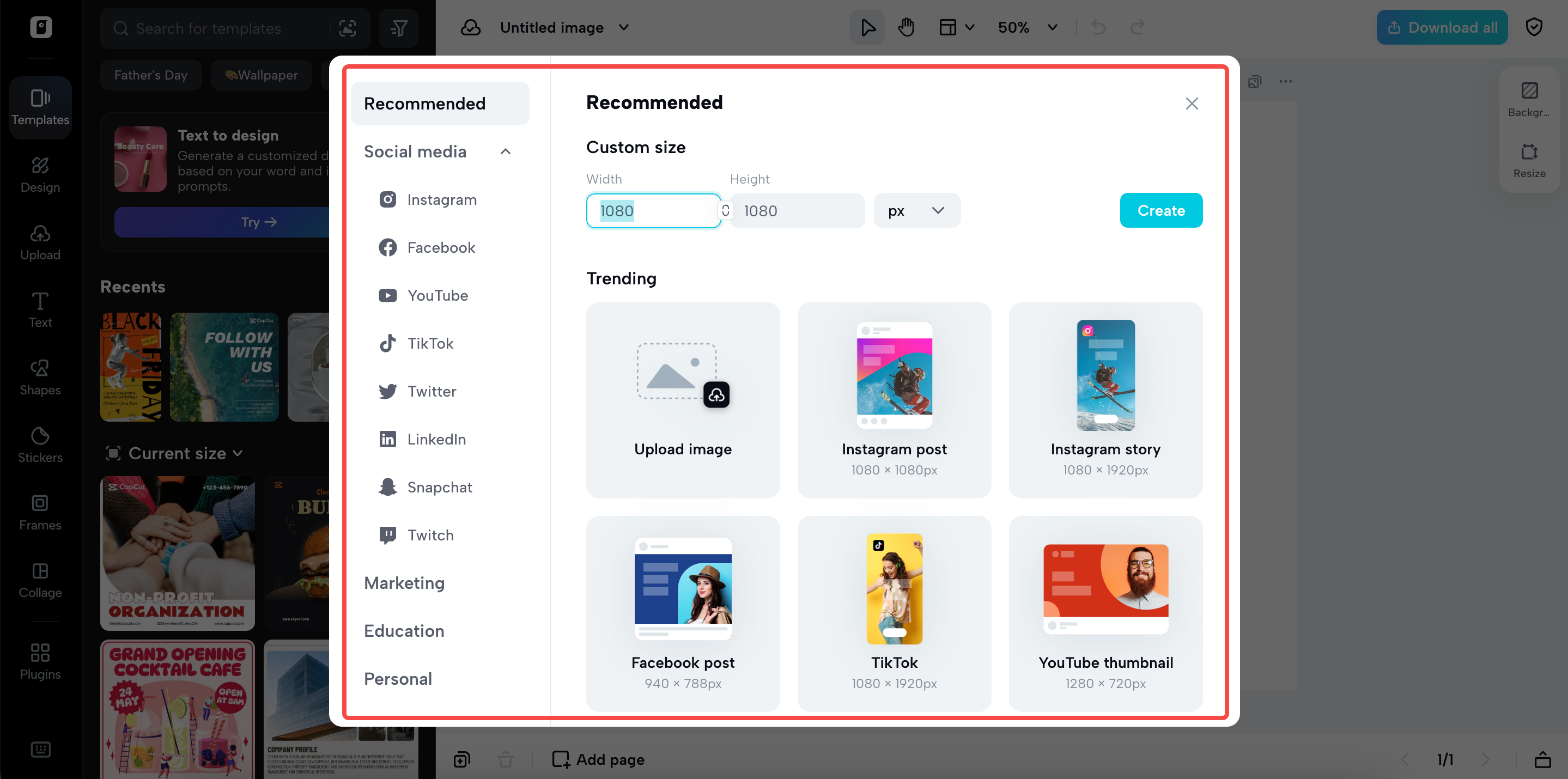 Image editor in Pippit