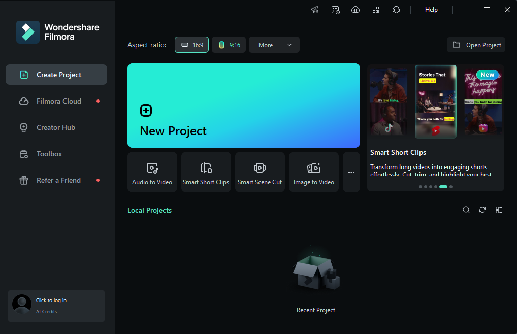 Crear un nuevo proyecto.