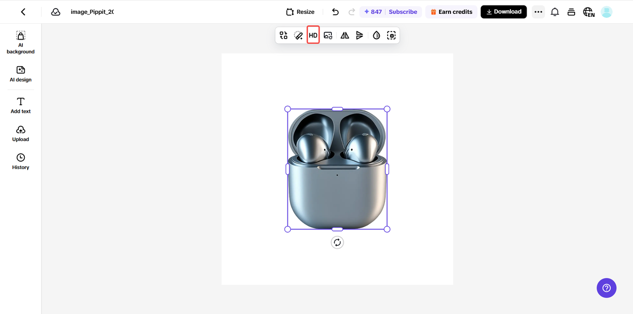 Upscale image quickly