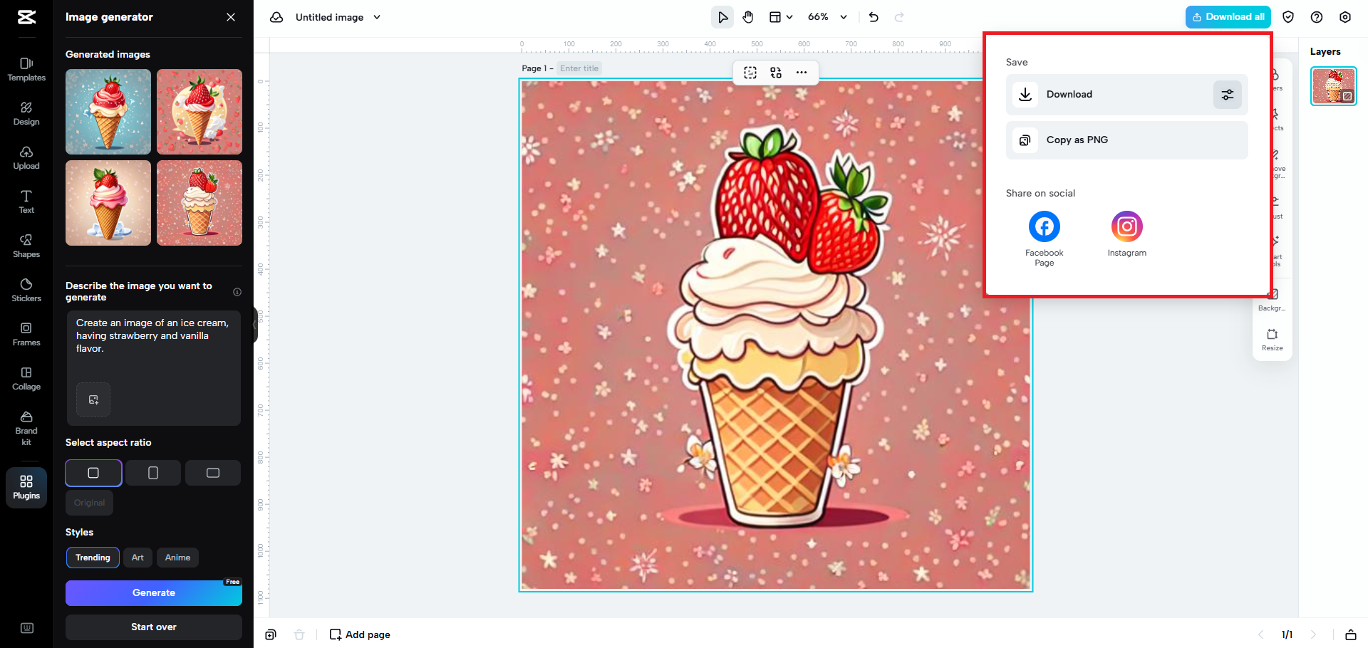 Export your image
