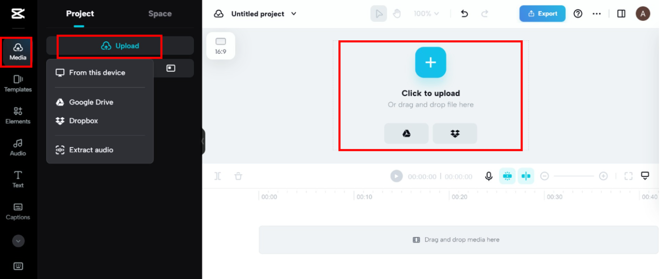 Sign up and upload