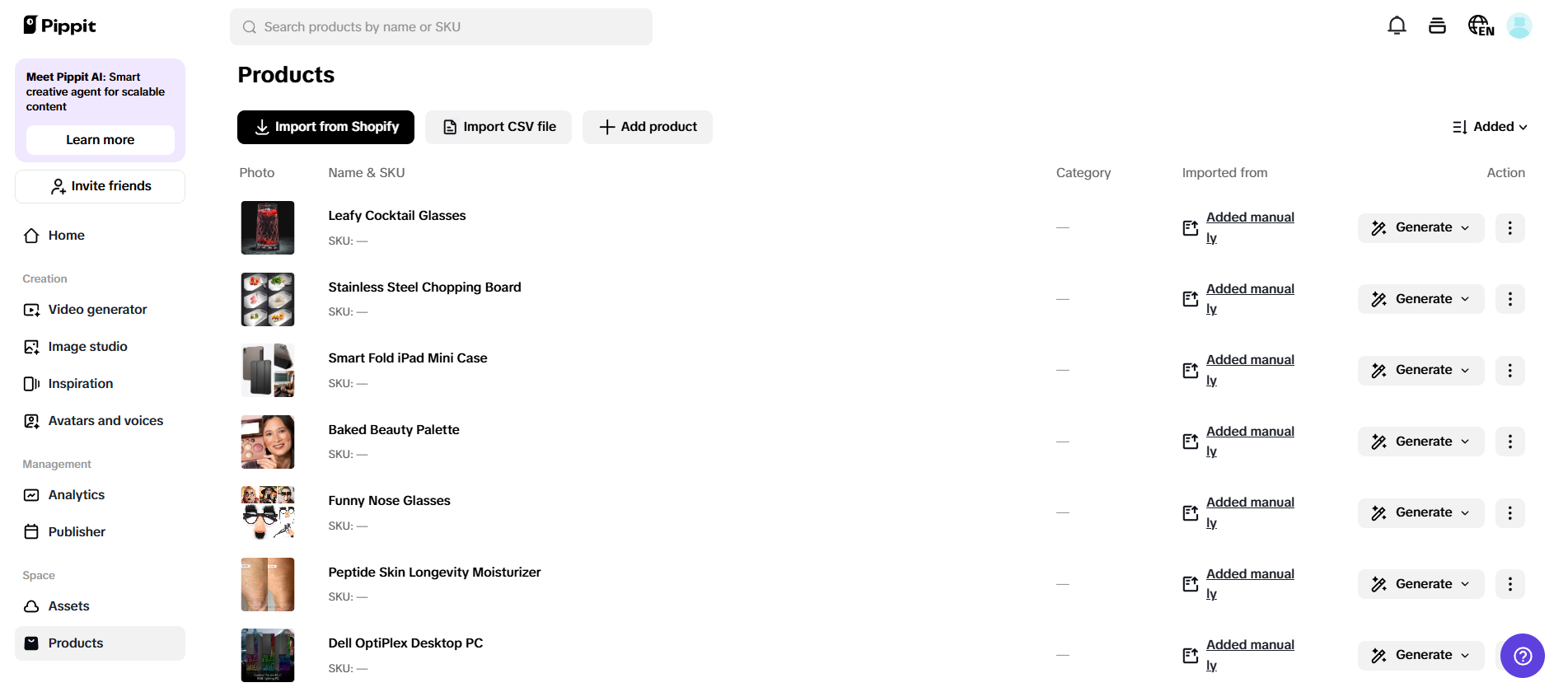 Shoppable integration