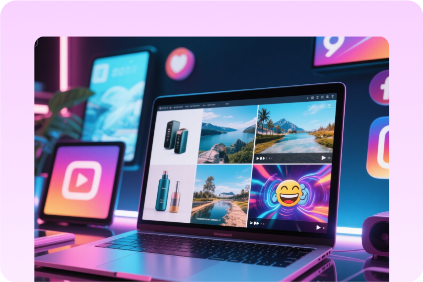 Usa il generatore gratuito di immagini in video AI di CapCut Web per i social media.