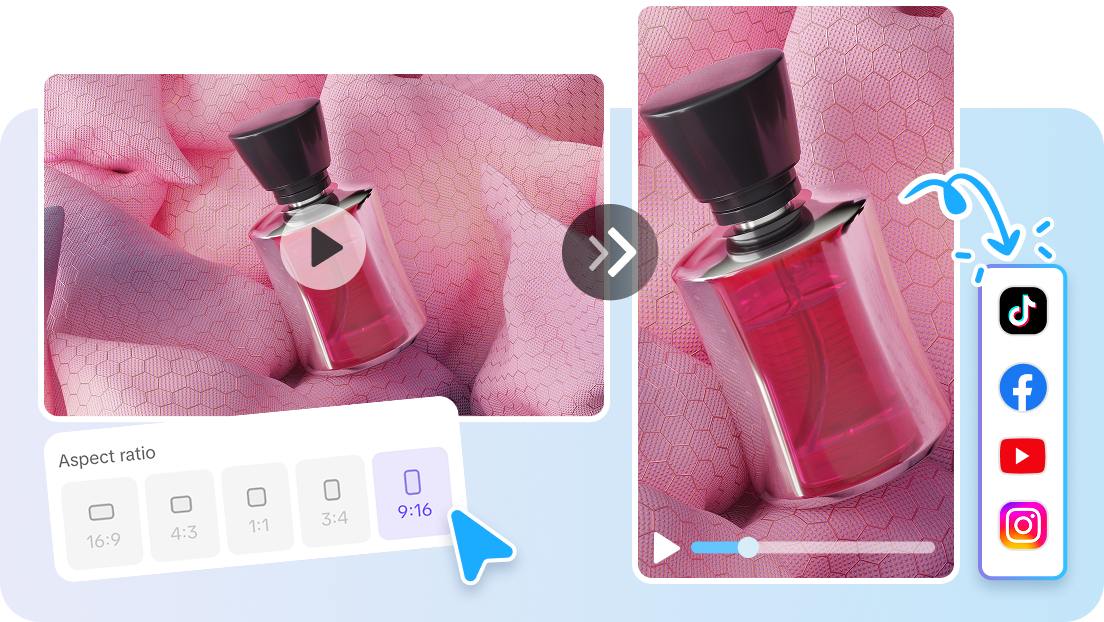 Aspect ratio and language options