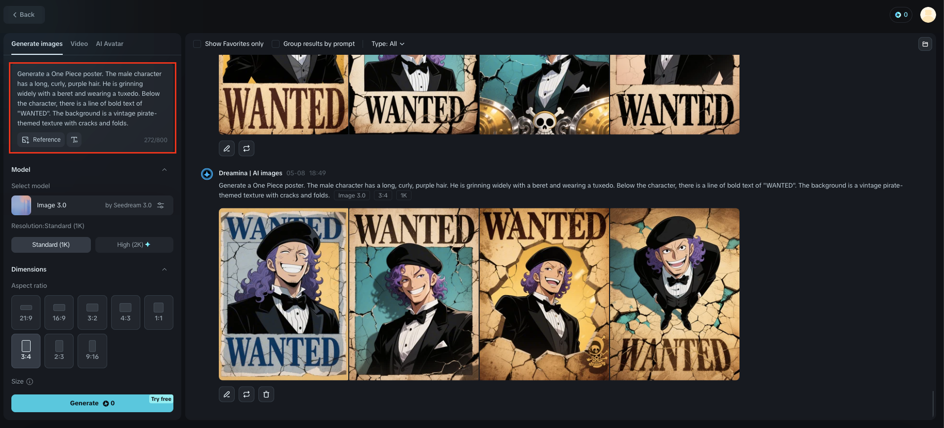 One Piece aranan poster