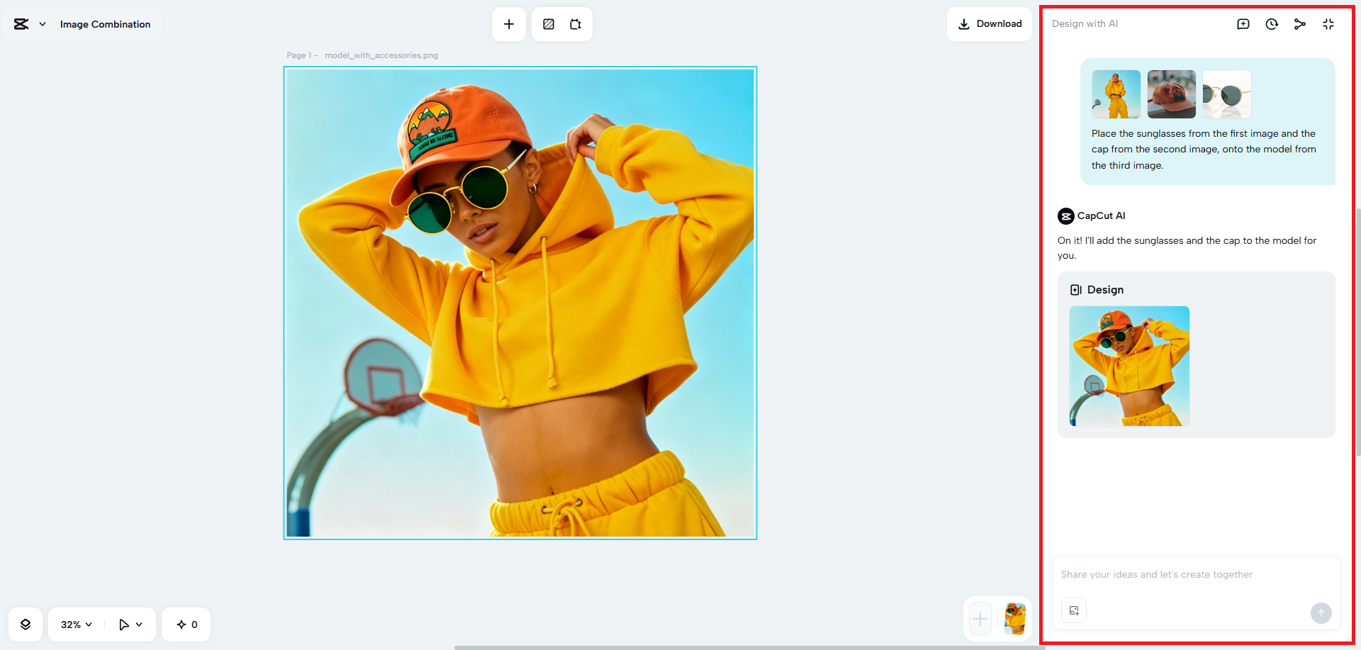 Refine your combined image