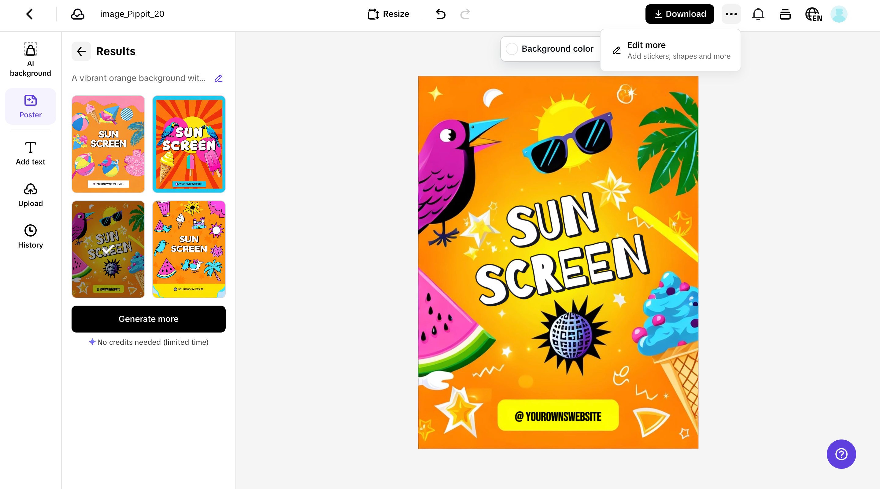 Customize your poster