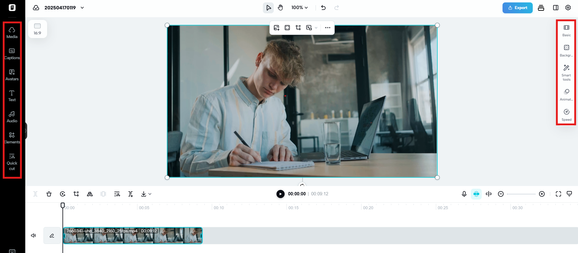 Multi-track video editing