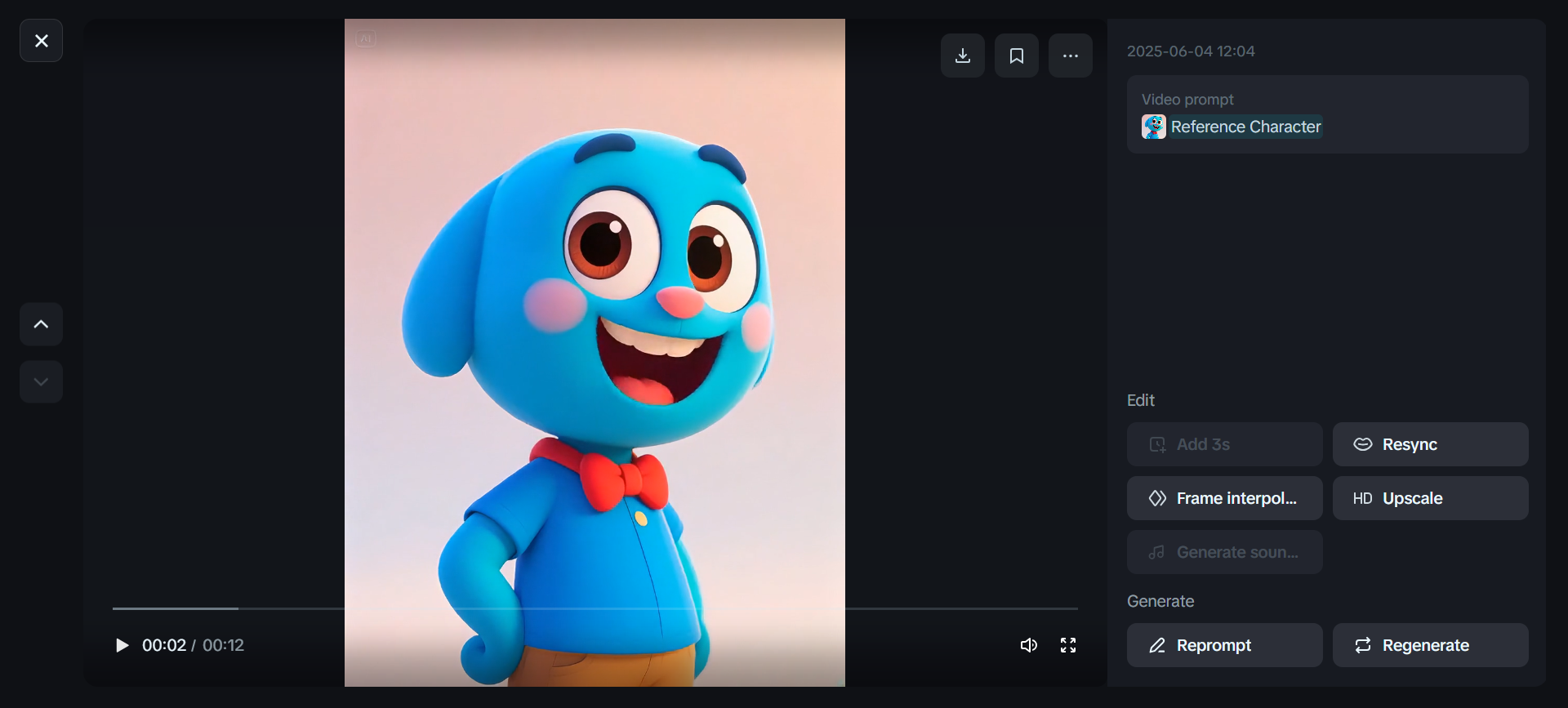 Animated character narrator