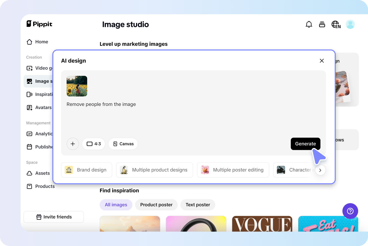 Erasing someone from a photo