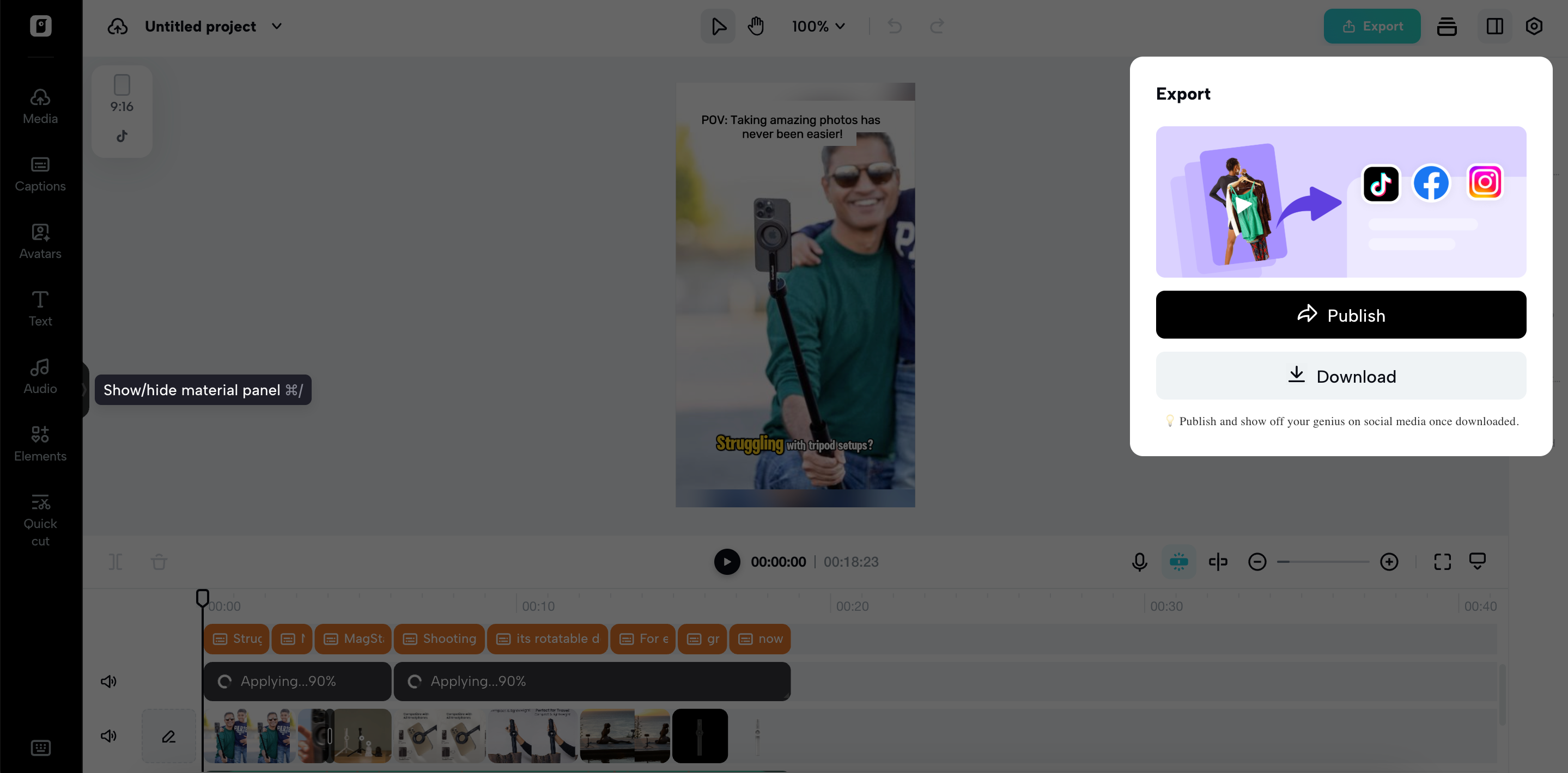 Export and share it