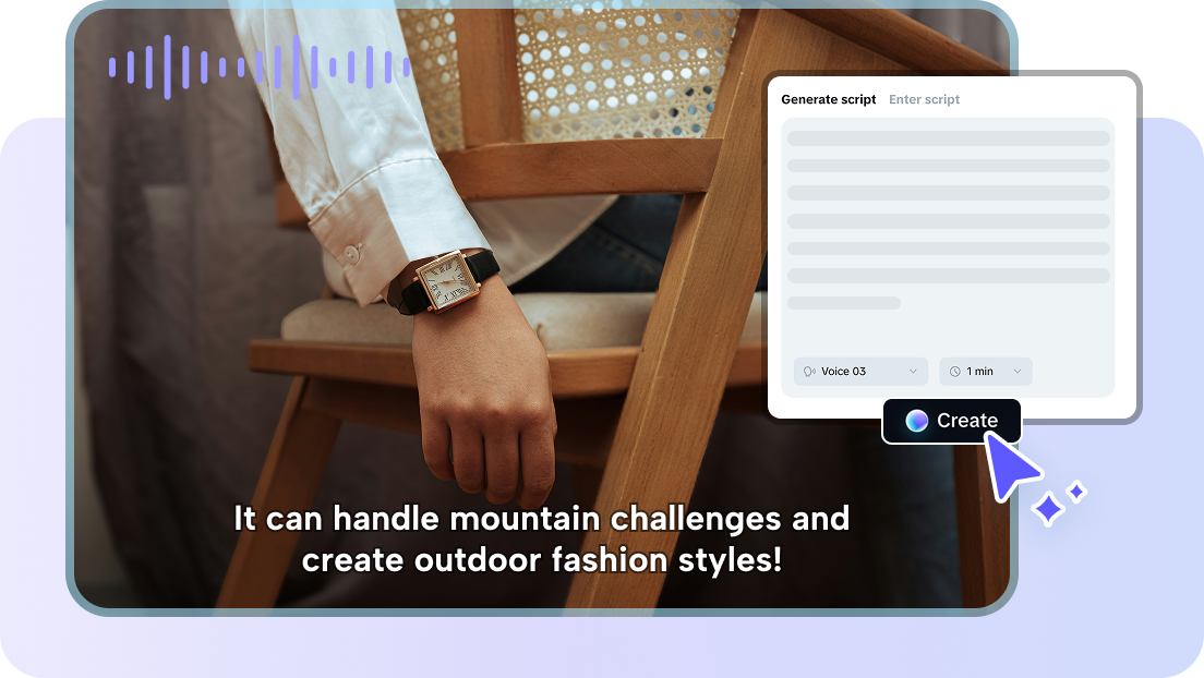 AI script writing for free image to video AI in CapCut Web